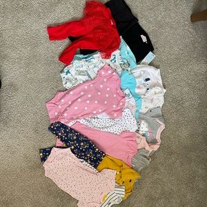 Bundle of Girls Baby Clothes 6-12